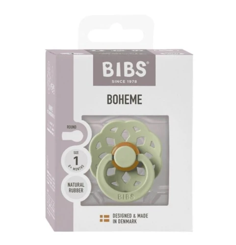 Пустышка круглая латексная Bibs Boheme Sage Премиальная упаковка, 0-6 мес. купить в Кишиневе