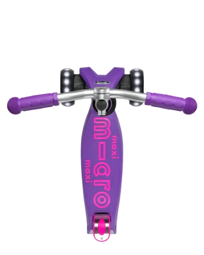 Trotinetă Micro Maxi Deluxe Pro LED Purple Pink cumpăra în Chișinau