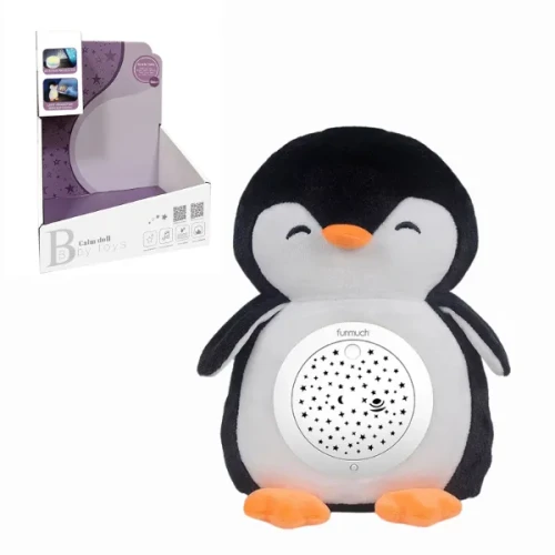 Ночник & проектор со звуками Essa Toys Penguin White & Black купить в Кишиневе