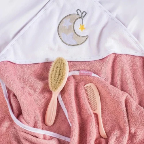 Prosop de baie BabyOno Moon Pink, 76x76 cm cumpăra în Chișinau