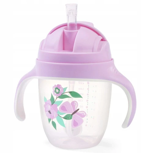 Cană cu pai BabyOno (6+ luni) 240 ml Violet cumpăra în Chișinau