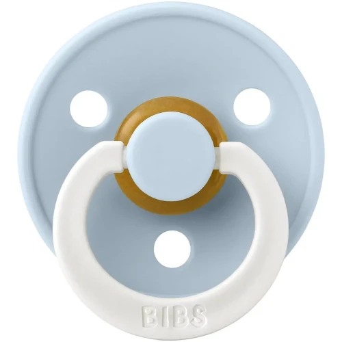 Suzetă rotundă din latex Bibs Colour Glow Baby Blue Ambalaj premium, 6-18 luni cumpăra în Chișinau