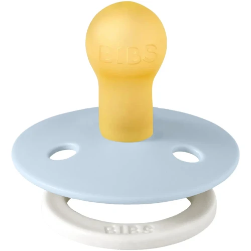 Suzetă rotundă din latex Bibs Colour Glow Baby Blue Ambalaj premium, 6-18 luni cumpăra în Chișinau