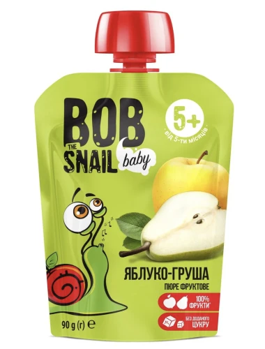 Пюре Bob Snail яблоко-груша (5 мес+), 90 г купить в Кишиневе