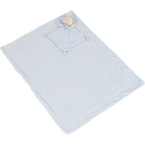 Пледик с игрушкой Moni Bennie Blue, 100x75 см купить в Кишиневе