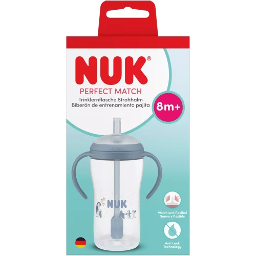 Cana cu pai NUK Perfect Match in sort. (8 luni+), 260 ml cumpăra în Chișinau