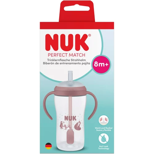 Cana cu pai NUK Perfect Match in sort. (8 luni+), 260 ml cumpăra în Chișinau