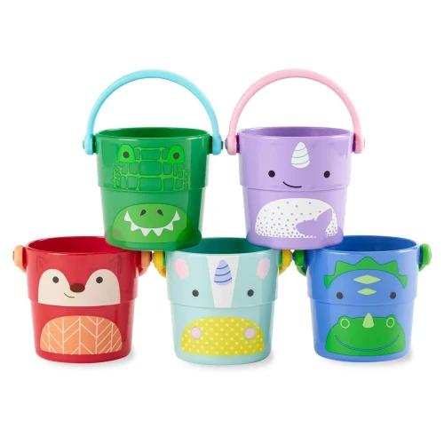 Игрушки для ванны Skip Hop Multi Zoo Stack & Pour, 5 шт. купить в Кишиневе