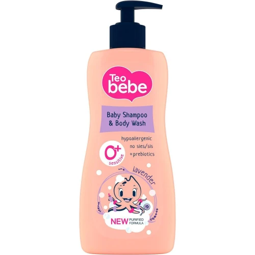Шампунь и гель для душа детский Teo Bebe Lavender, 400 мл купить в Кишиневе