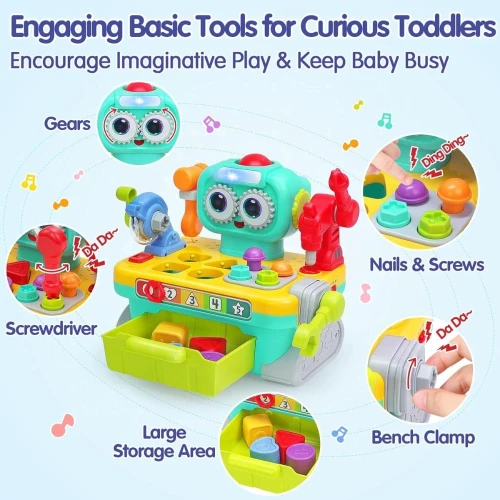 Jucărie interactivă Hola Toys 9 in 1 Robot Workbench cumpăra în Chișinau