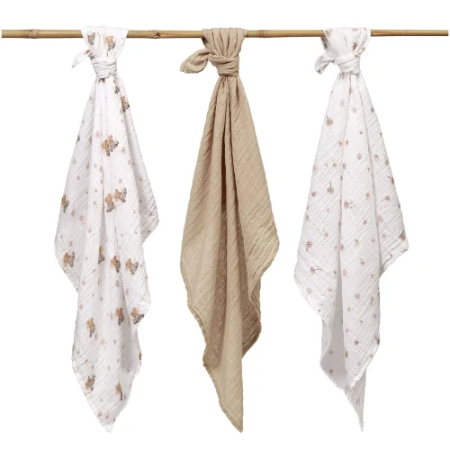 Пелёнки из муслина BabyOno Extra Soft Cream (70x70 см), 3 шт. купить в Кишиневе