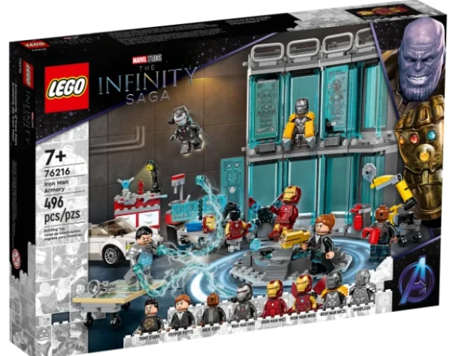 Set de constructie Lego Marvel Iron Man Armory , 496 elemente cumpăra în Chișinau