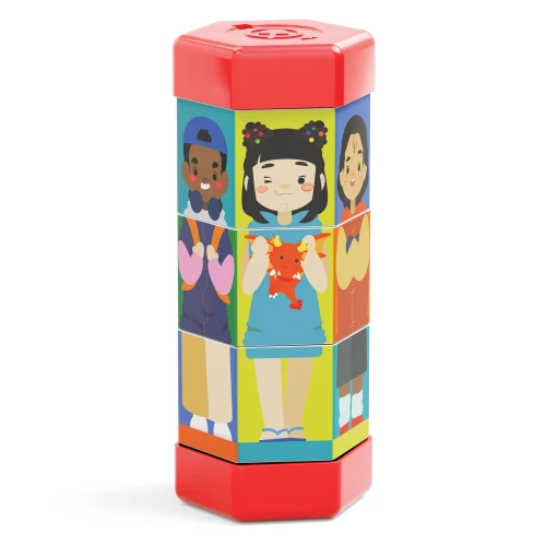 Puzzle educativ Quercetti Tubo Mix & Match Characters, 10 elemente cumpăra în Chișinau