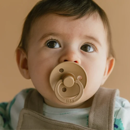 Пустышка круглая латексная Bibs Colour Taupe, 0-6 мес купить в Кишиневе