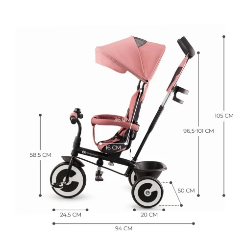 Трёхколёсный велосипед KinderKraft Aston Pink купить в Кишиневе