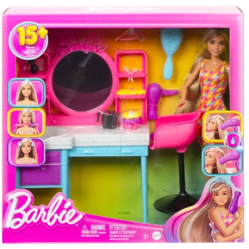 Papusa Barbie Hair Salon Playset cumpăra în Chișinau