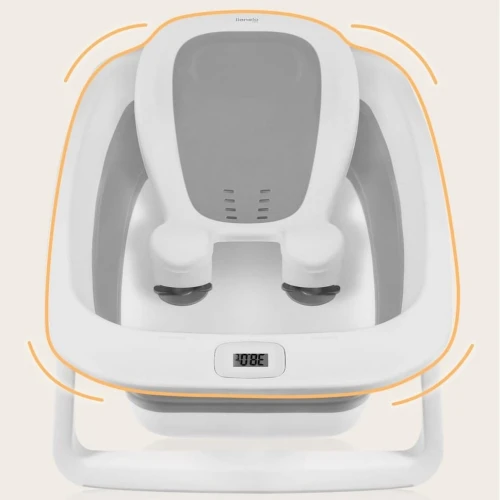 Складная ваночка с градусник Lionelo BabyBubble Grey Dove, 85 см купить в Кишиневе