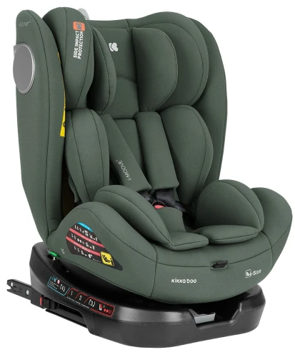 Автокресло 40-150 см (i-Size) Isofix KikkaBoo i-Moove 2 Army Green, поворотное 360° купить в Кишиневе