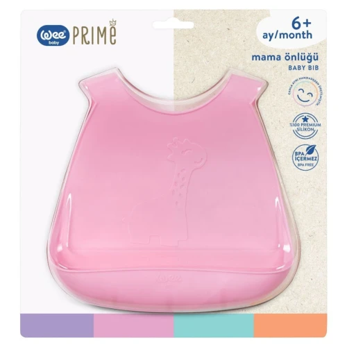 Слюнявчик из силикона WeeBaby Prime Розовый, Оранжевый, Фиолетовый, Голубой купить в Кишиневе