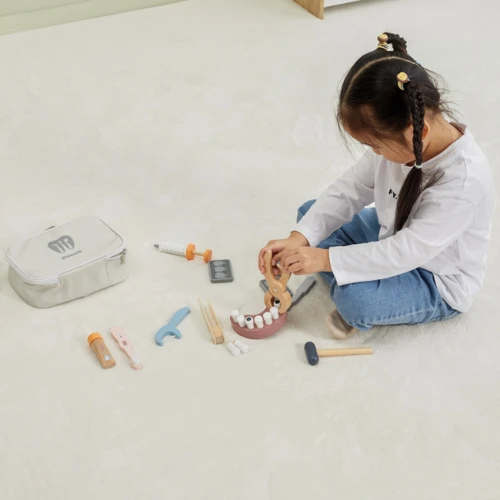 Игровой набор стоматолога PolarB Viga из дерева, с сумкой купить в Кишиневе