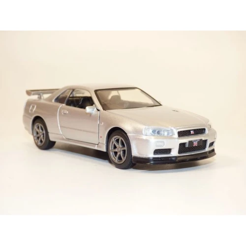 Model de mașină în miniatură Tayumo Nissan Skyline GT-R34 V-Spec II argintiu, 1:36 cumpăra în Chișinau