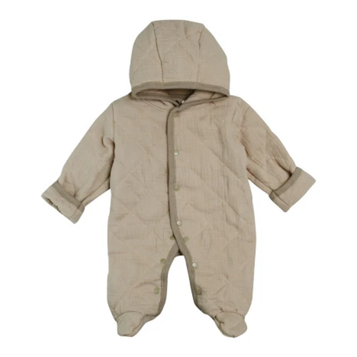 Комбинезон с капюшоном для малыша Minikin Muslin, стёганый муслин, капучино, р.62 купить в Кишиневе