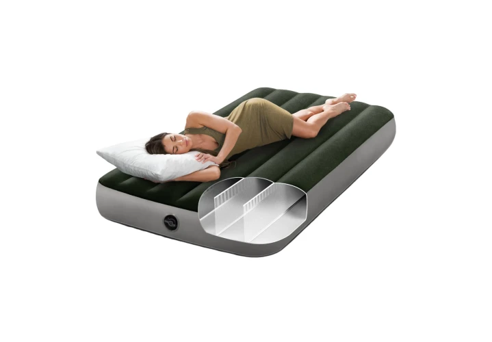Saltea gonflabilă Intex Velur Twin Downy cu pompă de picior integrată cumpăra în Chișinau
