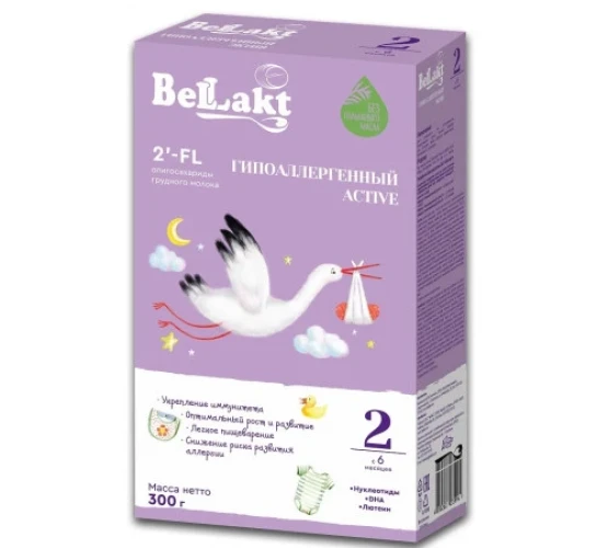 Lapte praf Беллакт Hypoallergenic Active 2 ( 6-12 luni), 300 gr cumpăra în Chișinau - 1 Lapte praf Беллакт Hypoallergenic Active 2 ( 6-12 luni), 300 gr cumpăra în Chișinau