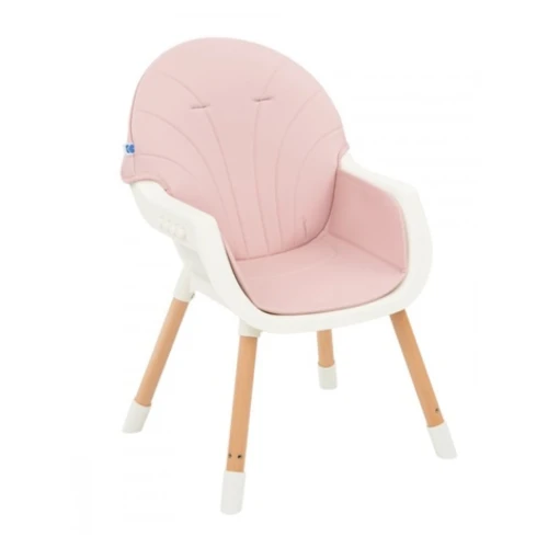 Scaun pentru hranire 2 in 1 Kikkaboo Nutri Wood Pink cumpăra în Chișinau