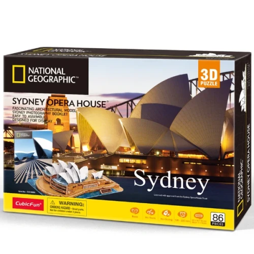 Пазл 3D Cubic Fun Sydney Opera House, 86 элементов купить в Кишиневе