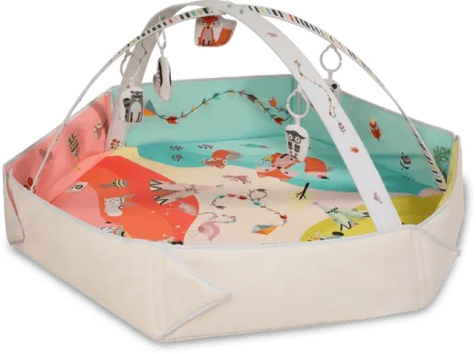 Covoraș pentru copii Lionelo Jenny Multicolor, 130x130 cm cumpăra în Chișinau