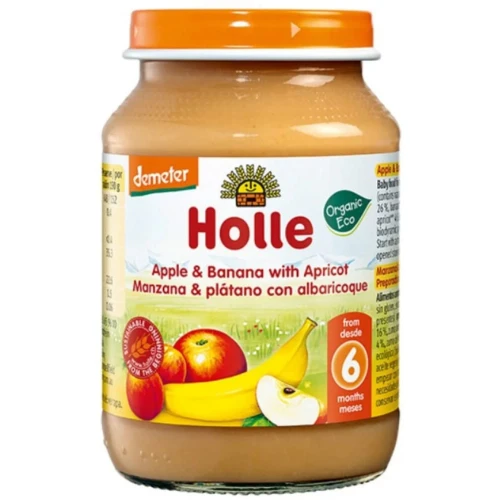 Пюре Holle из яблок-бананов-абрикосов (6 мес+) 190 г купить в Кишиневе