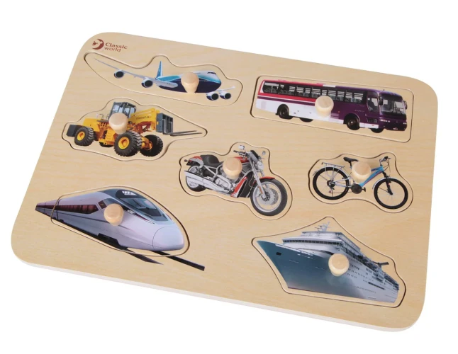 Jucărie educativă Classic World Vehicles Puzzle cumpăra în Chișinau