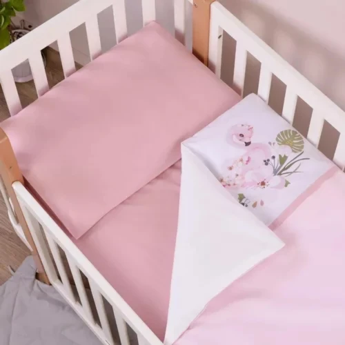 Комплект в кроватку Veres Flamingo Pink (3 предметов), 120x60 cм купить в Кишиневе
