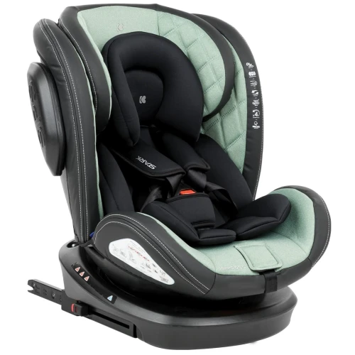 Автокресло 0-36кг Isofix KikkaBoo Stark Mint, поворотное 360 купить в Кишиневе