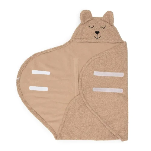 Pătură pentru înfășat Jollein Bear Boucle Biscuit, 100x105 cm cumpăra în Chișinau