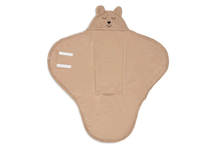 Pătură pentru înfășat Jollein Bear Boucle Biscuit, 100x105 cm cumpăra în Chișinau
