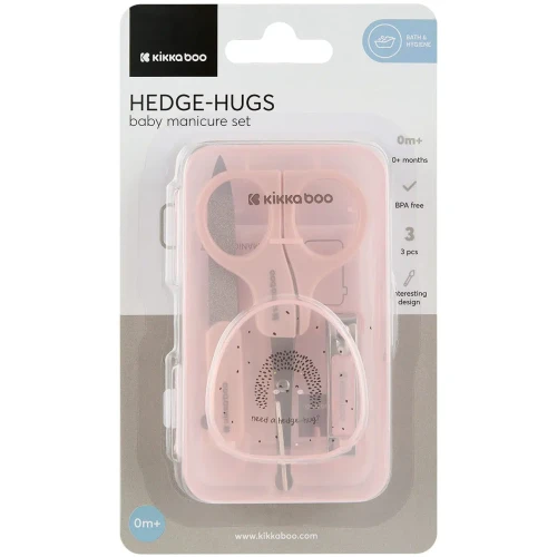 Набор для маникюра Kikkaboo Hedge-hugs Pink, 3 предмета купить в Кишиневе