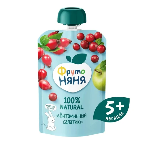 Piure ФрутоНяня din mere-măcieș-merișoare (5 luni+), 90 g cumpăra în Chișinau