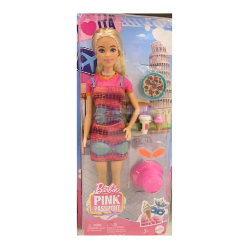 Păpușă Barbie Pink Passport „Călătorie în Italia”, cu haine și accesorii cumpăra în Chișinau