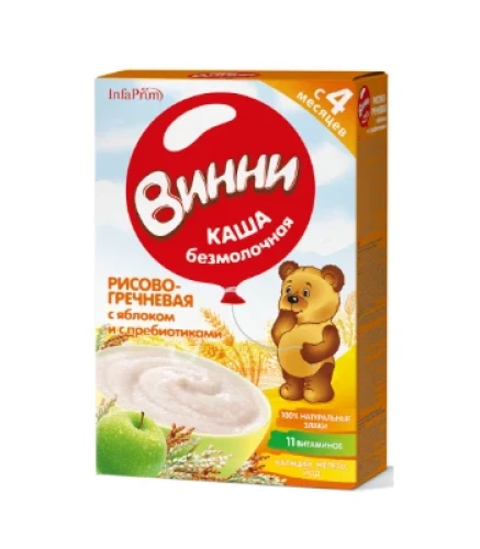 Каша Винни без молока из риса, гречки, яблок (4 месяца+), 200 г купить в Кишиневе