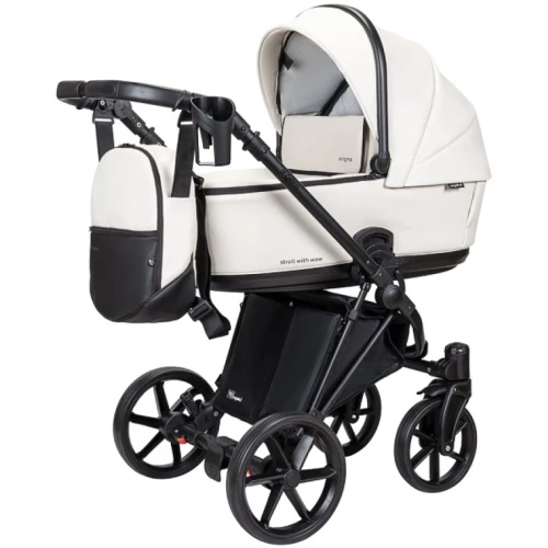 Carucior 2/1 Angelina Enigma Eco Leather White cumpăra în Chișinau