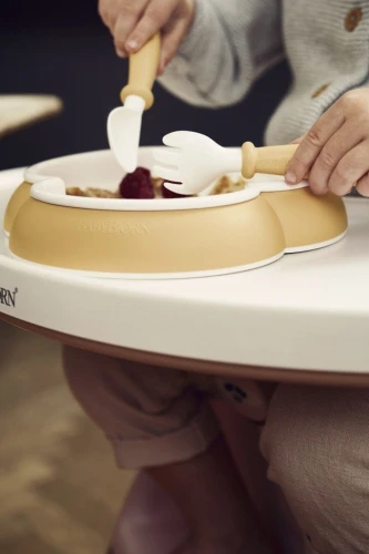 Набор для кормления BabyBjorn Powder Yellow купить в Кишиневе