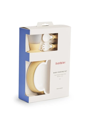 Набор для кормления BabyBjorn Powder Yellow купить в Кишиневе