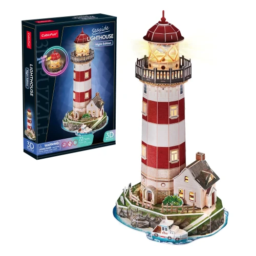Puzzle 3D Cubic Fun Far cu iluminare LED, 72 elemente cumpăra în Chișinau