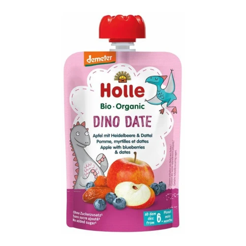 Пюре Holle из яблоко-черника-финики (6 мес+), 100 г купить в Кишиневе