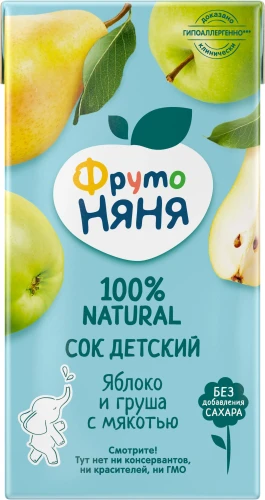 Suc măr-pară ФрутоНяня (5 luni+), 200 ml cumpăra în Chișinau