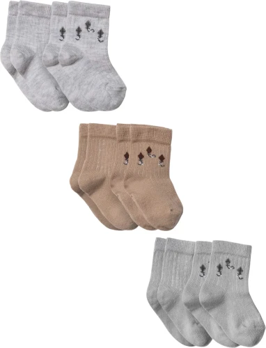 Ciorapei BabyCosy Grey & Brown, 6 buc. (12-24L) cumpăra în Chișinau
