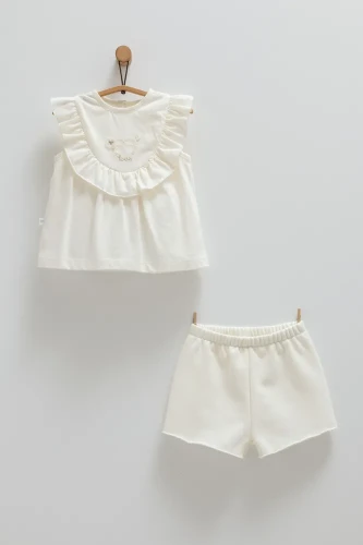 Комплект из 2 штук Caramell Summer Wear Crem (6-9М) купить в Кишиневе
