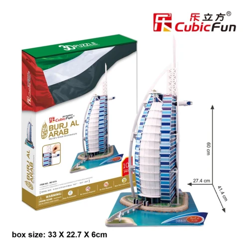 3D-пазл Cubic Fun Бурдж-эль-Араб, 101 элемент купить в Кишиневе